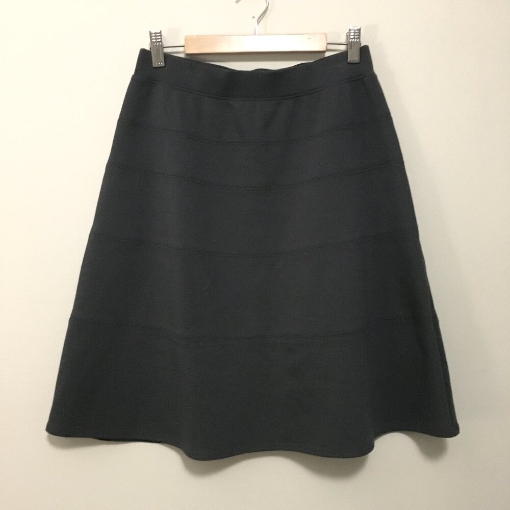 Isaac Mizrahi Live! Dusky Grey A-Line Jersey Skirt Size XS